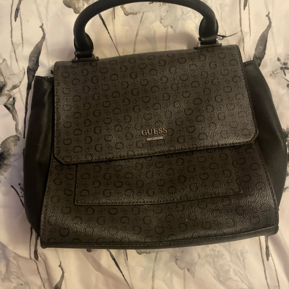 GUESS Black Monogrammed Women's Bag